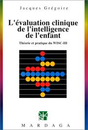 Cover of: Evaluation clinique de l'intelligence de l'enfant, numéro 229