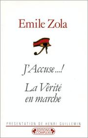 Cover of: J'accuse  by Émile Zola