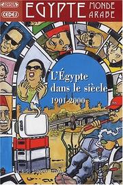 Cover of: L'egypte dans le siecle by 