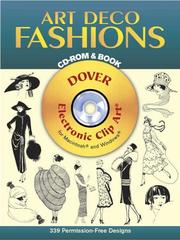 Cover of: Art Deco Fashions CD-ROM and Book by Dover Publications, Inc.