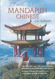 Cover of: Listen & Learn Mandarin Chinese: CD Edition (Listen & Learn)