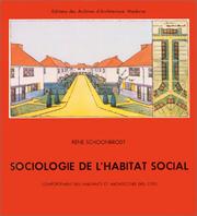 Cover of: Sociologie de l'habitat social by R. Schoonbrodt