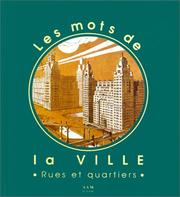 Cover of: Les mots de la ville by Aam