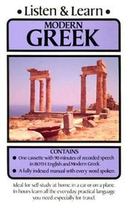 Listen & Learn Modern Greek by Dover Publications, Inc.