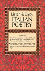 Cover of: Listen & Enjoy Italian Poetry (Cassette Edition)