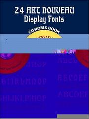 Cover of: 24 Art Nouveau Display Fonts CD-ROM and Book