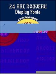 Cover of: 24 Art Nouveau Display Fonts CD-ROM and Book by Dover Publications, Inc.