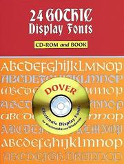 Cover of: 24 Gothic Display Fonts CD-ROM and Book