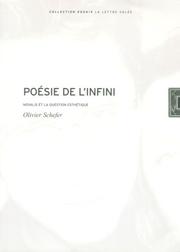 Cover of: Poesie de l'infini-novalis & la question estheti