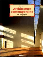 Cover of: Architecture contemporaine en Belgique by Geert Bekaert