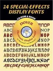 Cover of: 24 Special-Effects Display Fonts CD-ROM and Book