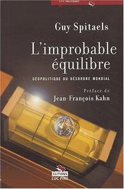 Cover of: L'improbable équilibre