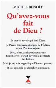 Cover of: Qu'avez-vous fait de Dieu ?