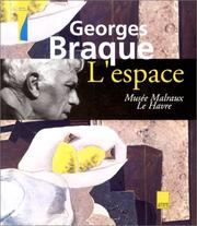 Cover of: Georges Braque : L'Espace