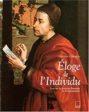 Cover of: Eloge de l'individu