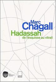 Cover of Marc Chagall, vitraux pour Hadassah