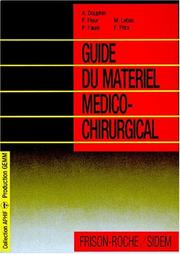 Cover of: Guide du matériel médico-chirurgical