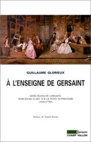 Cover of: A l'enseigne de Gersaint  by Guillaume Glorieux