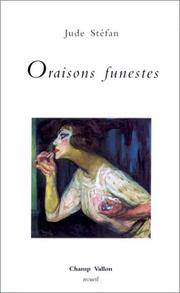 Cover of: Oraisons funestes