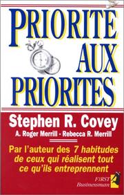 Cover of: Priorité aux Priorités