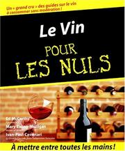 Cover of: Le Vin pour les nuls