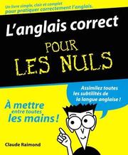 Cover of: L'Anglais correct