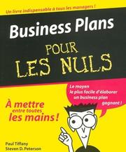 Cover of: Business plans pour les nuls