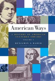 Cover of: American ways: a history of American cultures