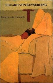 Cover of: Dans un coin tranquille