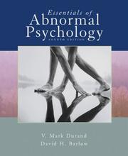 Cover of: Essentials of Abnormal Psychology (with CD-ROM)