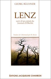 Cover of: Lenz by Georg Büchner, Georg Büchner, Bernard Kreiss