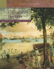 Cover of: World History, Volume II by William J. Duiker, Jackson J. Spielvogel