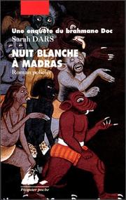 Cover of: Nuit blanche à Madras