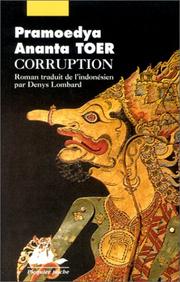 Cover of: Corruption by Pramoedya Ananta Toer