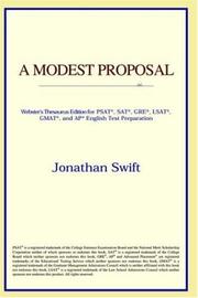 Cover of: A Modest Proposal