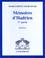 Cover of: Les Mémoires d'Hadrien, 1ère partie
