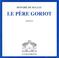 Cover of: Le Père Goriot (coffret 8 CD)