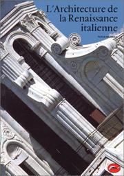 L'Architecture de la renaissance italienne by Peter Murray