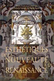 Cover of: Esthétiques de la nouveauté à la Renaissance.