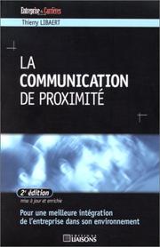 Cover of: La Communication de proximité