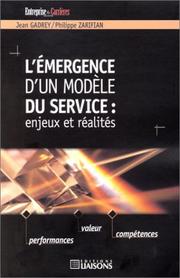 Cover of: L'émergence d'un modèle du service : Enjeu et réalités
