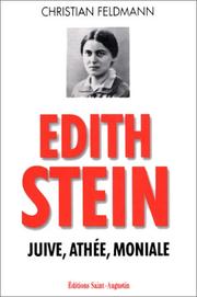 Cover of: Edith Stein. Juive, athée, moniale