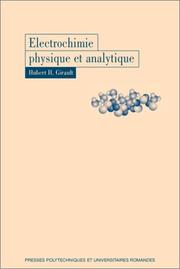 Cover of: Electrochimie physique et analytique