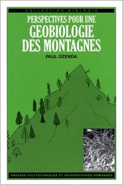 Cover of: Perspectives pour une géobiologie des montagnes