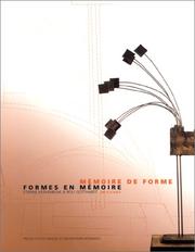 Mémoire de forme, formes en mémoire by Etienne Krähenbühl, Rolf Gotthardt