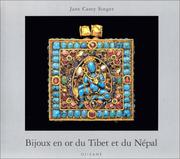 Cover of: Bijoux en or du Tibet et du Népal by Jane Casey Singer