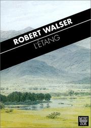 Cover of: L'Etang by Robert Walser