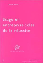 Cover of: Stage en entreprise : clés de la réussite