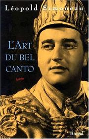 L'art du bel canto by Léopold Simoneau