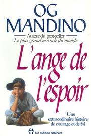 Cover of: L'ange de l'espoir by Og Mandino